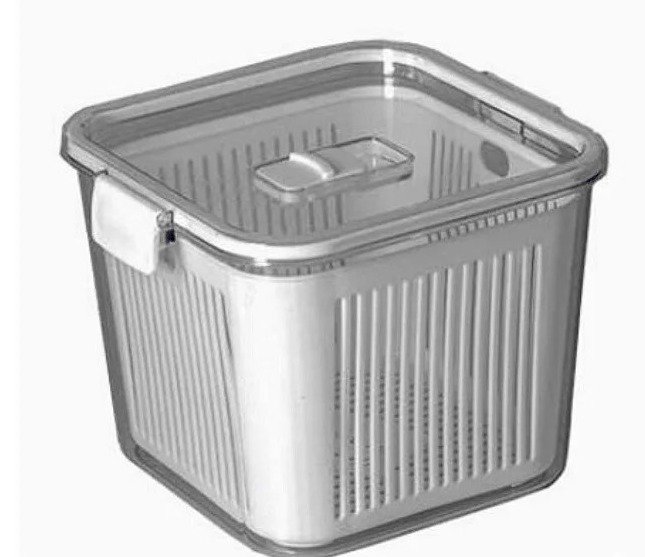 Pote Hermético Slim Multiuso 1.360ml ParamounT Cinza - Imagem 3